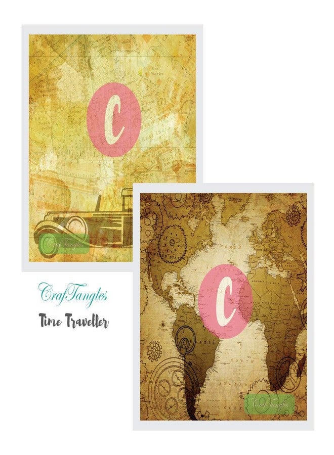 CrafTangles Decoupage Paper Pack - Time Traveller (12"x12") - Image 3